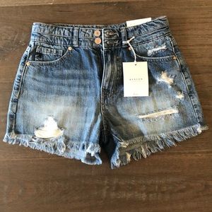Kancan girlfriend  high rise distressed shorts